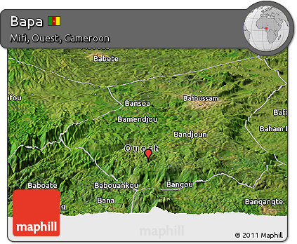 Satellite Panoramic Map of Bapa