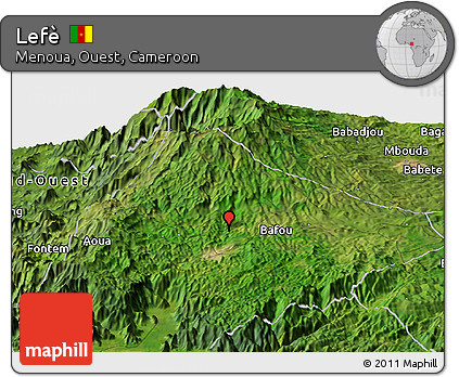 Satellite Panoramic Map of Lefè