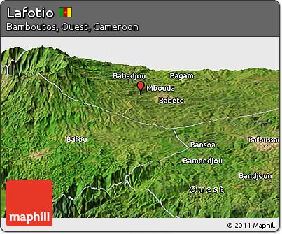 Satellite Panoramic Map of Lafotio