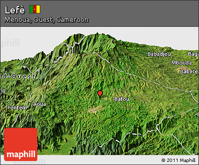 Satellite Panoramic Map of Lefè