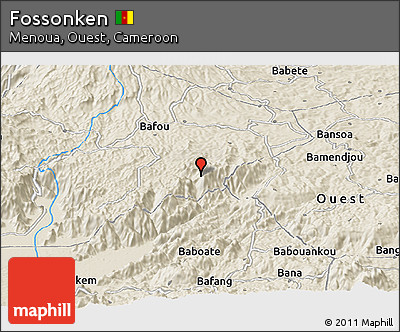 Shaded Relief Panoramic Map of Fossonken