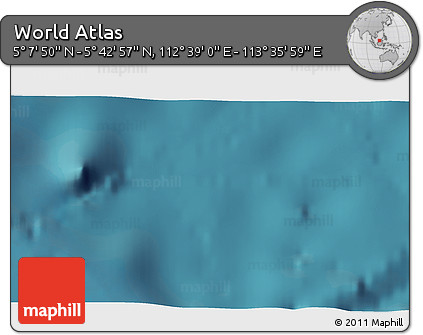 Satellite 3D Map of the Area around 5° 25' 24" N, 113° 7' 30" E