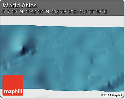 Satellite 3D Map of the Area around 5° 25' 24" N, 113° 7' 30" E
