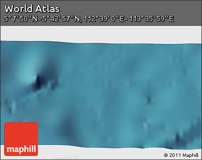 Satellite 3D Map of the Area around 5° 25' 24" N, 113° 7' 30" E