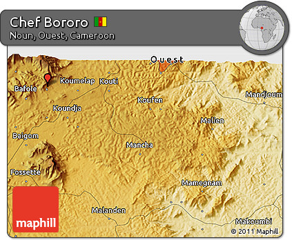 Physical 3D Map of Chef Bororo