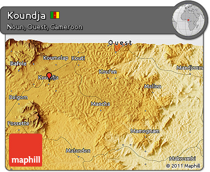 Physical 3D Map of Koundja