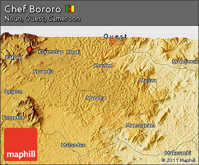 Physical 3D Map of Chef Bororo