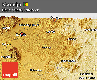 Physical 3D Map of Koundja