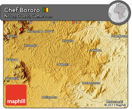 Physical Map of Chef Bororo