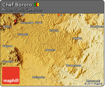 Physical Map of Chef Bororo