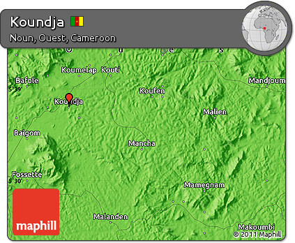Political Map of Koundja