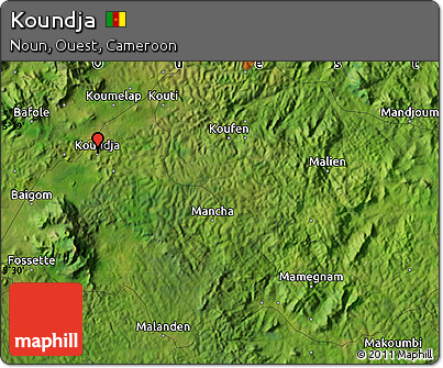 Satellite Map of Koundja