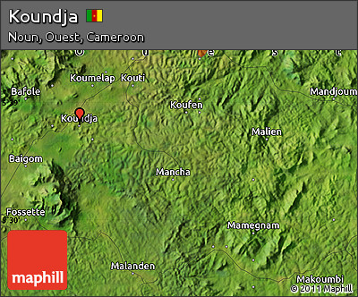 Satellite Map of Koundja