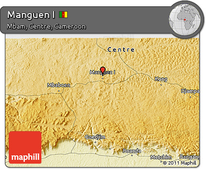 Physical 3D Map of Manguen I
