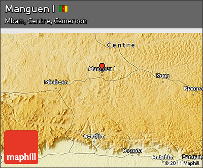 Physical 3D Map of Manguen I