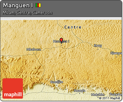 Physical 3D Map of Manguen I