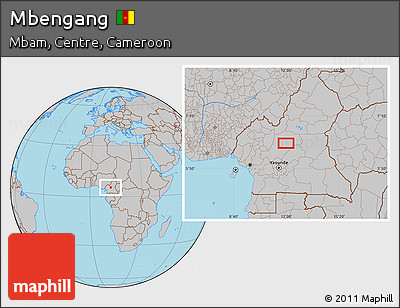 Gray Location Map of Mbengang