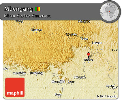 Physical Map of Mbengang