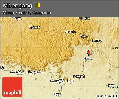 Physical Map of Mbengang