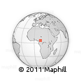 Outline Map of the Area around 5° 25' 24" N, 12° 49' 29" E, rectangular outline