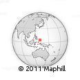 Outline Map of the Area around 5° 25' 24" N, 131° 49' 29" E, rectangular outline