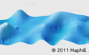 Shaded Relief Panoramic Map of the area around 5° 25' 24" N, 132° 40' 30" E