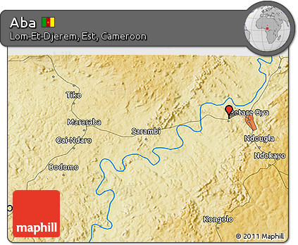 Physical 3D Map of Aba