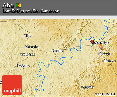 Physical 3D Map of Aba