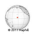Outline Map of the Area around 5° 25' 24" N, 153° 46' 30" W, rectangular outline