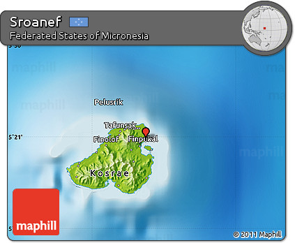 Physical Map of Sroanef