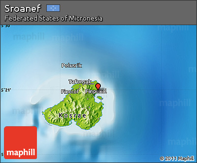 Physical Map of Sroanef