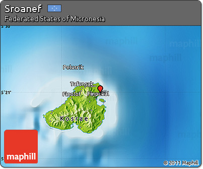 Physical Map of Sroanef
