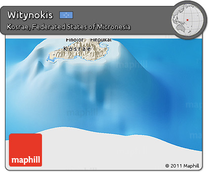 Shaded Relief Panoramic Map of Witynokis