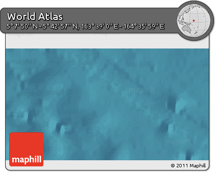 Satellite 3D Map of the Area around 5° 25' 24" N, 164° 7' 30" E
