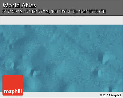 Satellite 3D Map of the Area around 5° 25' 24" N, 164° 7' 30" E