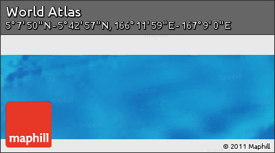 Physical Panoramic Map of the Area around 5° 25' 24" N, 166° 40' 30" E