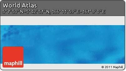 Physical Panoramic Map of the Area around 5° 25' 24" N, 166° 40' 30" E