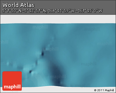 Satellite 3D Map of the Area around 5° 25' 24" N, 168° 13' 29" W