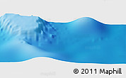 Shaded Relief Panoramic Map of the area around 5° 25' 24" N, 172° 37' 30" E
