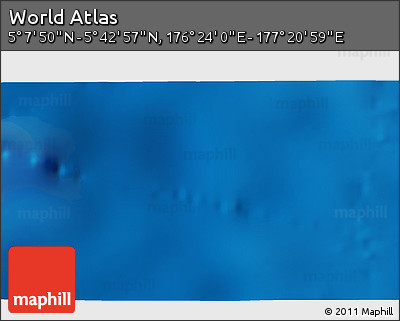 Physical 3D Map of the Area around 5° 25' 24" N, 176° 52' 30" E