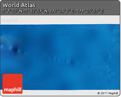 Physical 3D Map of the Area around 5° 25' 24" N, 176° 52' 30" E