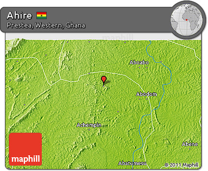 Physical 3D Map of Ahire