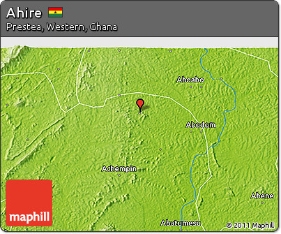 Physical 3D Map of Ahire