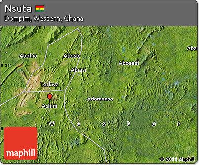Satellite Map of Nsuta