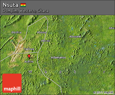 Satellite Map of Nsuta