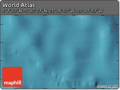Satellite Map of the Area around 5° 25' 24" N, 21° 10' 29" W