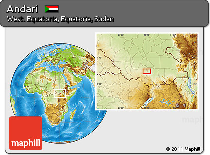 Physical Location Map of Andari