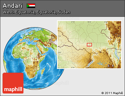 Physical Location Map of Andari