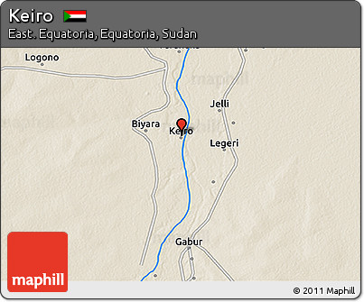 Shaded Relief 3D Map of Keiro