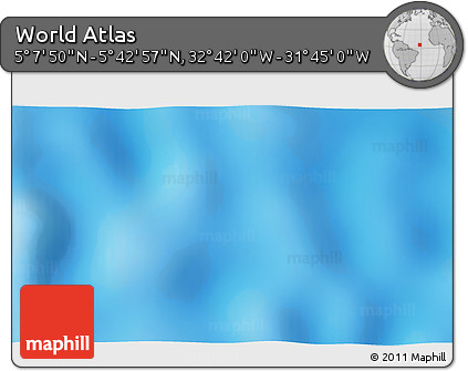 Physical 3D Map of the Area around 5° 25' 24" N, 32° 13' 30" W